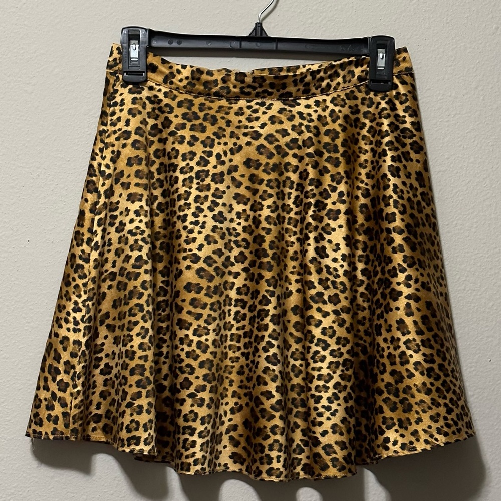Francesca cheetah print mini skirt